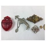 Vintage Pendants, Brooches & More