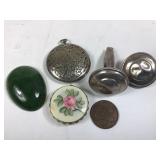 Vintage Makeup Compacts, Babys Rattle & More