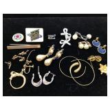 Group Of Many Small Costume Jewelry Pieces