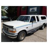1995 White Ford F-150 Extended Cab Topper NICE