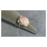 Size 9 Rainbow Moonstone Sterling Ring