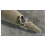 Size 8.5 Agate Sterling Ring