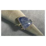 Size 9 Sterling Rainbow Moonstone Ring