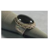 Size 9.5 Large Hematite Ring