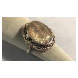 Size 9 Sterling Silver Sapphire Ring