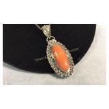 Sterling Starling Agate Pendant