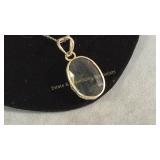 Sterling Silver Sapphire Pendant