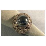 Size 7 Sterling Silver & Hematite Ring
