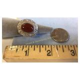 Size 6 Sterling Silver & Jasper Ring