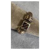 Size 7.5 Sterling Silver & Garnet Ring