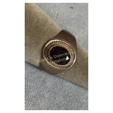 Size 8.5 Sterling Silver & Garnet Ring