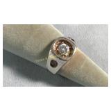 Size 11 Sterling & Cubic Zirconia Men