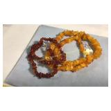 2 Amber Necklaces, 20in Baltic & 16in Natural