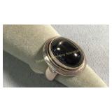 Size 7.75 Star Sapphire & Sterling Ring