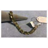 Sterling & Glass 5.5 in Bracelet 1890