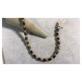 Sterling & Sapphire Bracelet 7 in