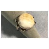 Size 8.5 Sterling & Agate Ring
