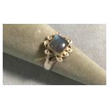 Size 6.5 Sterling & Blue Labradorite Ring
