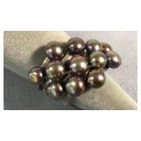 Size 6.5 Sterling & Pearl Ring