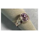 Size 6 Sterling & Amethyst Ring