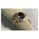 Size 6 Sterling & Iolite Ring