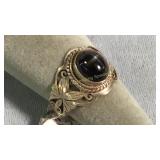 Size 9 Sapphire & Sterling Ring