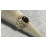 Size 6.5 Sterling Silver & Star Sapphire Ring