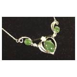 Sorrento Sterling & Jade Necklace