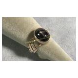 Size 6.5 Sterling Silver & Star Sapphire Ring