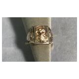 Size 10.75 Sterling Silver 10K Ring