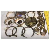 Various Copper & Gold Filled & Brass Jewelry