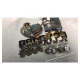Various Sterling Pins Bracelets & More