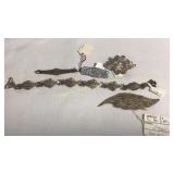 Filigree & Sterling Silver Brooches & Bracelet