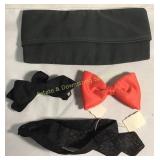 3 Bow Ties & Vintage Army Garrison Cap
