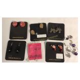 Various Earring Sets Sterling, GF & More