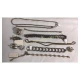 Various Necklaces, Bracelets, Pins, Ring Settings