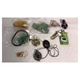 Various Vintage & Modern Glass Pendants