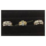 Size 9 Rings Silver & Mixed Gems