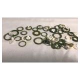 Jade & Ivory Bone Rings Various Sizes