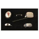 Size 6 Silver Rings Mixed Stones