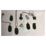 Jade Pendants Carved & Etched