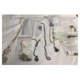 Silver Chains with Pendants & Lockets