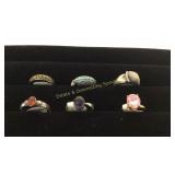 Size 6 Rings Silver & Gold