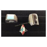 3 Size 9 Rings Tiger