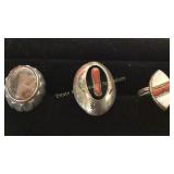 3 Size 6 Rings Coral & More