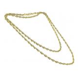 18 KP Necklace 20" L 5.7g TW