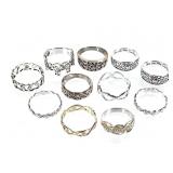 11 Sterling Rings 30g TW