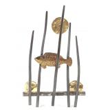 TR Kemerly Fish in Reeds Pin Brooch
