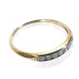14K Diamond Ring 1.1g TW Sz 7
