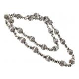 Dobbs of Boston Sterling Beaded Necklace